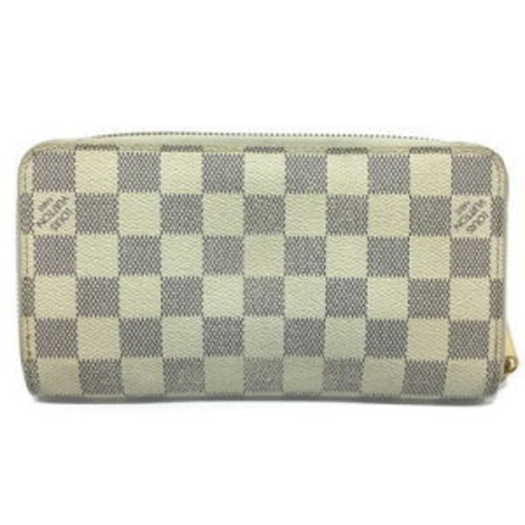 Louis Vuitton Long Damier Azur Wallet no White Leather Zippy Zip - Picture 1 of 7